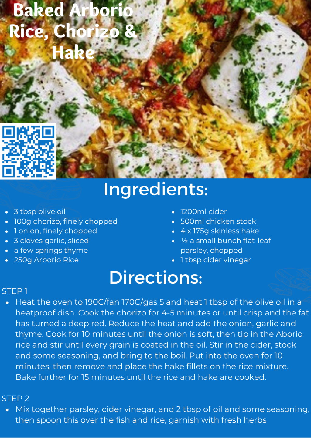 Baked Arborio Rice, Chorizo and Hake The Málaga Food Guide